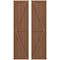 Ekena Millwork Americraft 4-Board Wood 2 Equal Panel Frmd Board-n-Batten Shutters w/Dbl Z-Bar, ARW102BF414X54BTH, PR ARW102BF414X54BTH - alternate 1